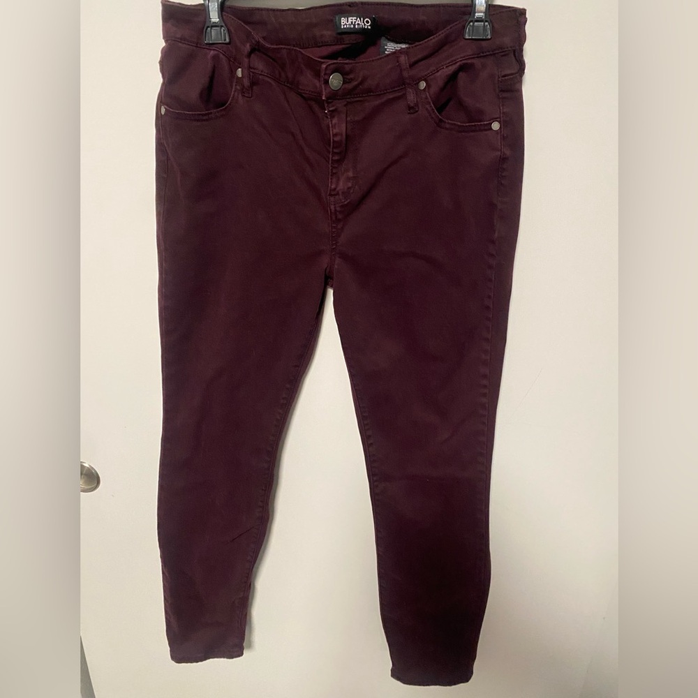 Buffalo David Bitton Women's Skinny Jeans in Deep Plum